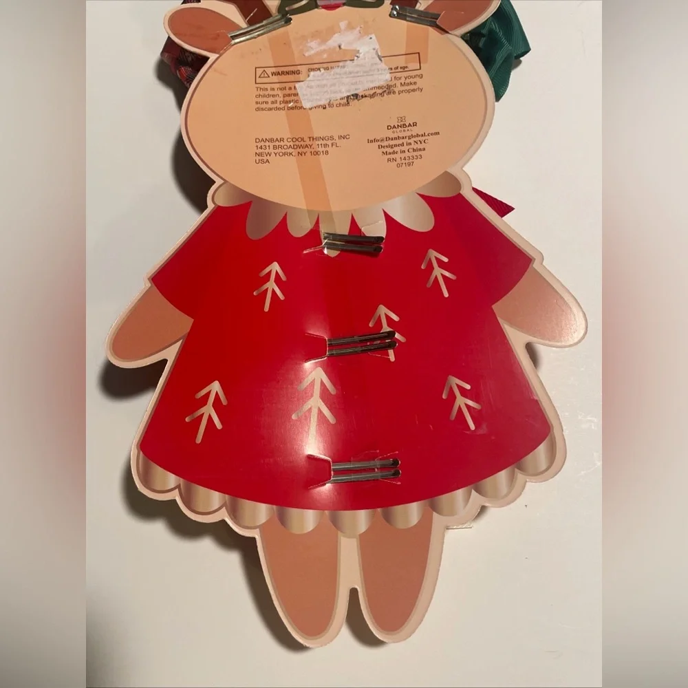 Set Of 5 Girls Christmas Hair Bow Clips. New